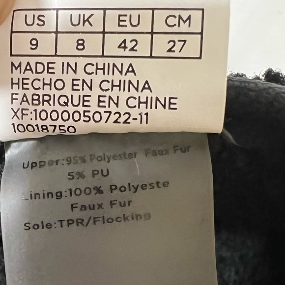 Tom’s Men’s black Melange Shearling Harbor Mule House‎ Slipper size 9 - Picture 10 of 12